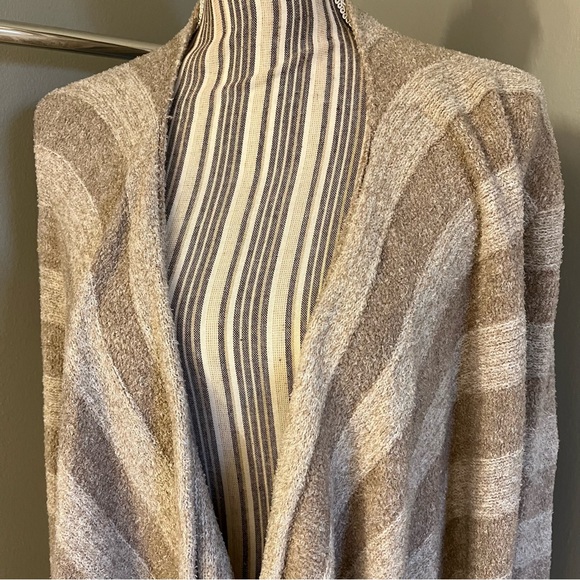 Barefoot Dreams Bamboo Chic Lite Cardigan Size S/M Calypso Waterfall Open Front - Picture 5 of 14